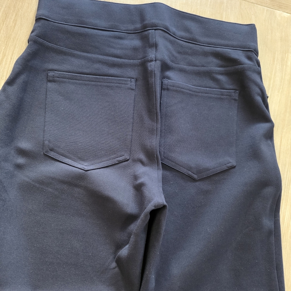 SPANX by Sara Blakely Navy Pull-On Stretch Slim Pants Size M/M - Picture 3 of 9